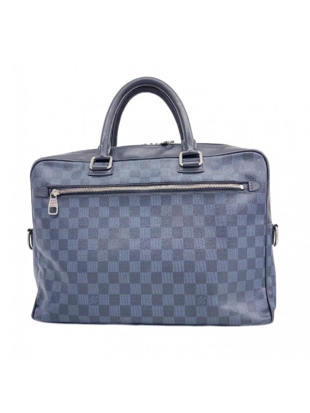 Louis Vuitton Business Bag Damier Cobalt Porte Documents Black Navy